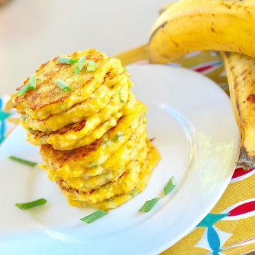 bananes plantains cuisinées sous forme de galette